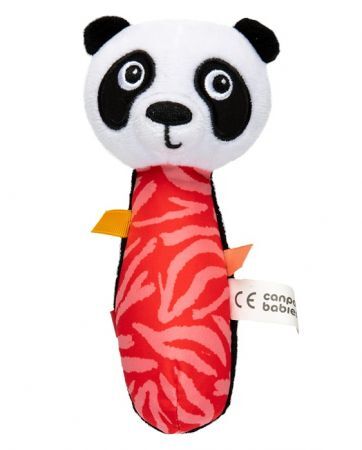 Canpol, zabawka sensoryczna z piszczkiem, panda, od urodzenia, 68/095, 1 sztuka