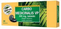 Carbo medicinalis VP 300mg, 20 tabletek