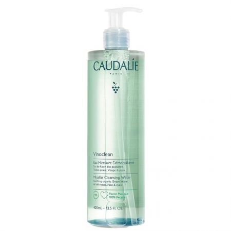 Caudalie Vinoclean, płyn micelarny do demakijażu do wszystkich rodzajów skóry, 400ml