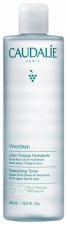 Caudalie Vinoclean, tonik nawilżający do każdego rodzaju skóry, 400ml
