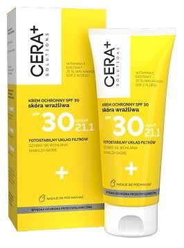Cera+ Solutions, krem ochronny SPF 30, skóra wrażliwa, 50ml