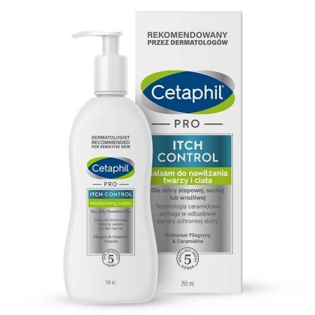Cetaphil PRO Itch Control, balsam do nawilżania twarzy i ciała, dla niemowląt i dzieci, 295ml