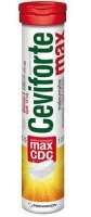 Ceviforte Max, smak cytrynowy, 20 tabletek musujących