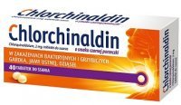 Chlorchinaldin 2mg, smak czarnej porzeczki, 40 tabletek do ssania