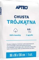 Chusta trójkątna + 2 agrafki, Apteo, 1 sztuka