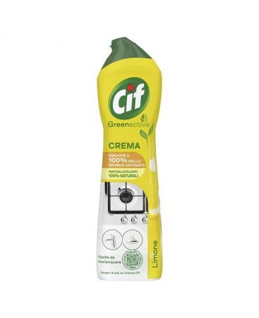 Cif GreenActive Crema Limone, mleczko uniwersalne do kuchni i łazienek, 500ml