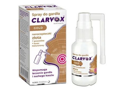 Clarvox Gold, spray do gardła, 30ml