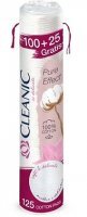 Cleanic Pure Effect, płatki kosmetyczne okrągłe, 125 sztuk
