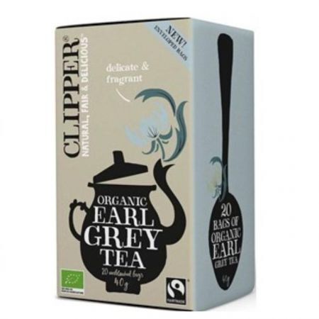 Clipper, herbata czarna Earl Grey Fair Trade, 20 saszetek