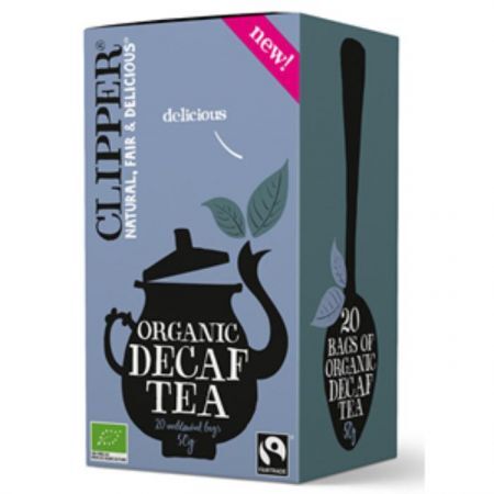 Clipper, herbata czarna Earl Grey Fair Trade, bezkofeinowa, bezteinowa, 20 saszetek