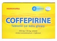Coffepirine (450mg + 50mg), 6 tabletek