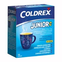 Coldrex Junior C, proszek, dla dzieci w wieku 6-12 lat, 10 saszetek