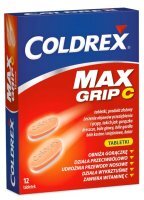 Coldrex Maxgrip C (500mg+25mg+5mg+20mg+30mg), 12 tabletek