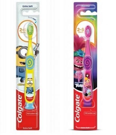 Colgate Smiles, szczoteczka do zębów, miękka, dla dzieci od 2 do 6 lat, 1 sztuka