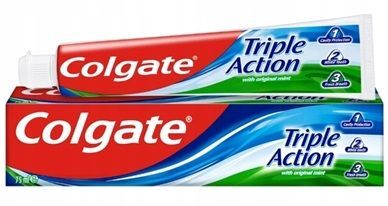 Colgate Triple Action, pasta do zębów, przeciw próchnicy, 75ml