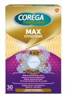 Corega Power Max Czyszczenie, tabletki do codziennego czyszczenia protez zębowych, 30 tabletek