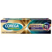 Corega Power Max Supreme All-In1, krem mocujący do protez zębowych, neutralny smak, 40g