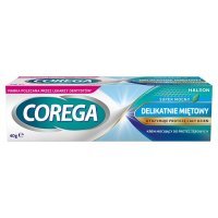 Corega Super Mocny, krem mocujący do protez zębowych, delikatnie miętowy, 40g