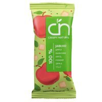 Crispy Natural, Jabłko 100%, suszone kostki jabłek, 12g