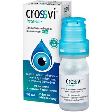 Crossvi Intense, krople do oczu z usieciowanym kwasem hialuronowym 0,4%, 10ml