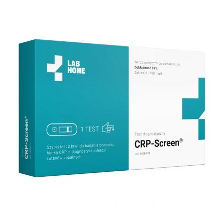 CRP-Screen, test z krwi do badania poziomu białka CRP, 1 sztuka