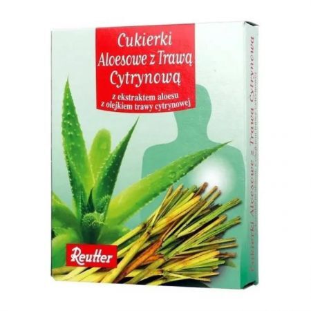 Cukierki aloesowe z trawą cytrynową, Reutter, 50g