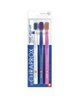 Curaprox 5460, szczoteczka do zębów, Ultra Soft, mix kolorów, 3 sztuki
