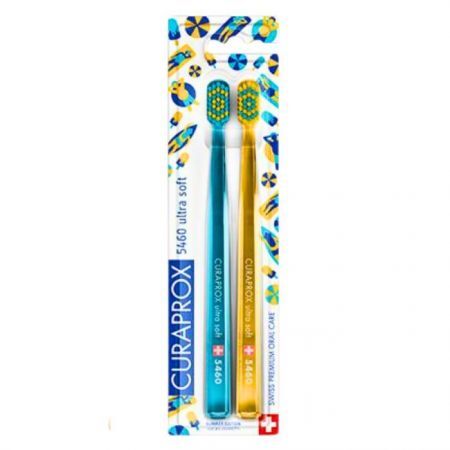 Curaprox 5460, szczoteczka do zębów, Ultra Soft, Summer Edition, 2 sztuki