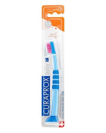 Curaprox Baby 4260, szczoteczka do zębów dla dzieci, 0-4 lat, mix kolorów, 1 sztuka