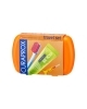 Curaprox Travel Set Orange, zestaw podróżny, szczoteczka CS5460 + pasta jabłkowa, 10ml + szczoteczki międzyzębowe, 2 sztuki, 1 zestaw