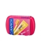 Curaprox Travel Set Red, zestaw podróżny, szczoteczka CS5460 + pasta grejpfrutowa, 10ml + szczoteczki międzyzębowe, 2 sztuki, 1 zestaw