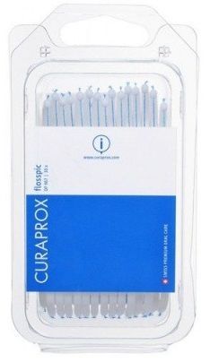 Curaprox, wykałaczki z nicią dentystyczną nylonową, DF967, 30 sztuk