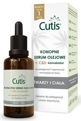 Cutis, konopne serum olejowe + CBD, 50ml