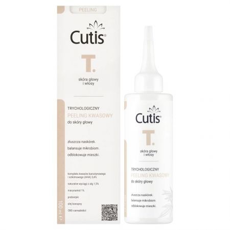 Cutis T, trychologiczny peeling kwasowy do skóry głowy, 100ml