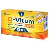 D-Vitum forte 1000j.m., 60 kapsułek