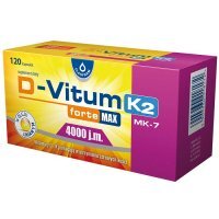 D-Vitum Forte Max 4000 j.m. K2 MK-7, 120 kapsułek