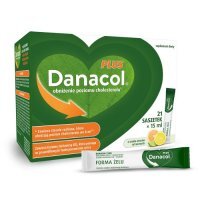Danacol Plus, żel doustny, smak owoców cytrusowych, 21 saszetek