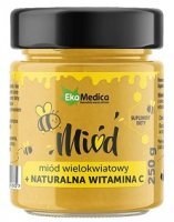 DATA 02/02/2026 EkaMedica, miód wielokwiatowy + naturalna witamina C, 250g