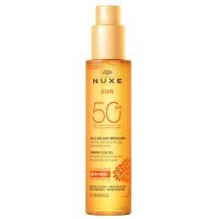 DATA 02/2026 Nuxe Sun, olejek do opalania do twarzy i ciała, SPF 50, 150ml