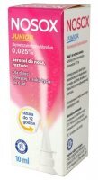 DATA 04/2026 Nosox Junior 0,025%, aerozol do nosa, dla dzieci powyżej 1 roku życia, 10ml