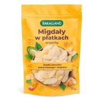 DATA 05/2026 Bakalland, migdały w płatkach, 75g