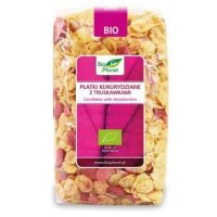 DATA 05/2026 Bio Planet, płatki kukurydziane z truskawkami, Bio, 250g