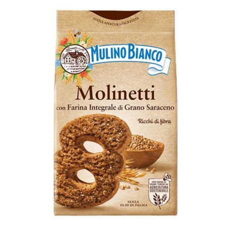 DATA 06/07/2026 Mulino Bianco, Molinetti, włoskie kruche ciasteczka z mąki gryczanej, 350g