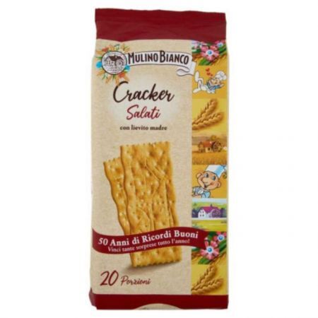 DATA 06/08/2026 Mulino Bianco, Cracker Salati, włoskie słone krakersy, 500g