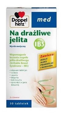 DATA 06/2026 Doppelherz Med, Na drażliwe jelita IBS, 30 tabletek