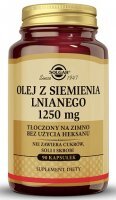 DATA 06/2026 Solgar Olej z siemienia lnianego 1250mg, 90 kapsułek