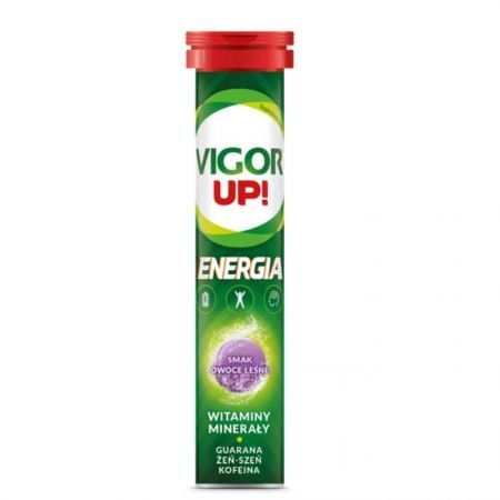 DATA 06/2026 Vigor Up!, smak owoców leśnych, 20 tabletek musujących