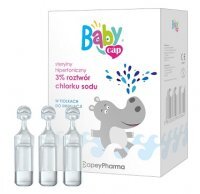 DATA 07/2026 BabyCap, sterylny hipertoniczny 3% roztwór chlorku sodu, 18 ampułek po 4ml