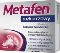 DATA 07/2026 Metafen rozkurczowy 40mg, 40 tabletek