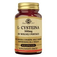 DATA 07/2026 Solgar L-Cysteina 500 mg, 30 kapsułek roślinnych